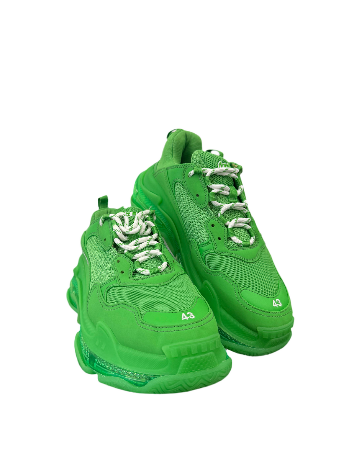 Balenciaga Triple S Neon Green Size 43 UK / US 10
